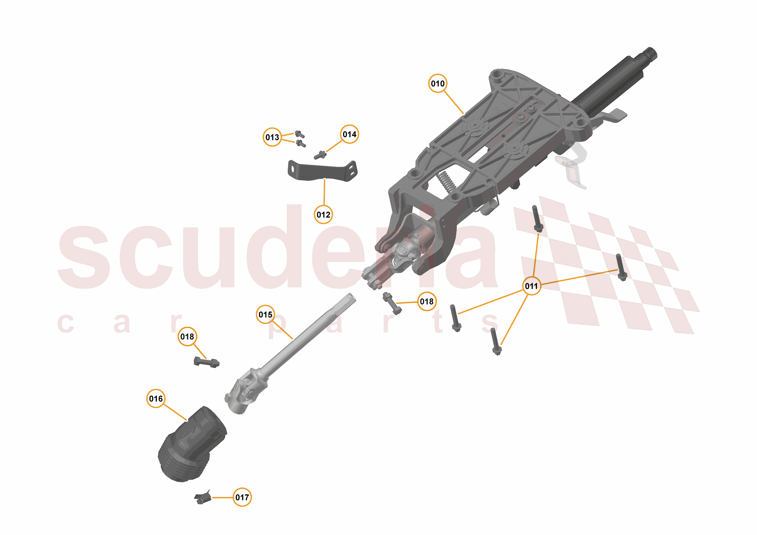 25 - STEERING - 25.6 - STEERING COLUMN - MANUAL of McLaren McLaren McLaren 540C Coupe