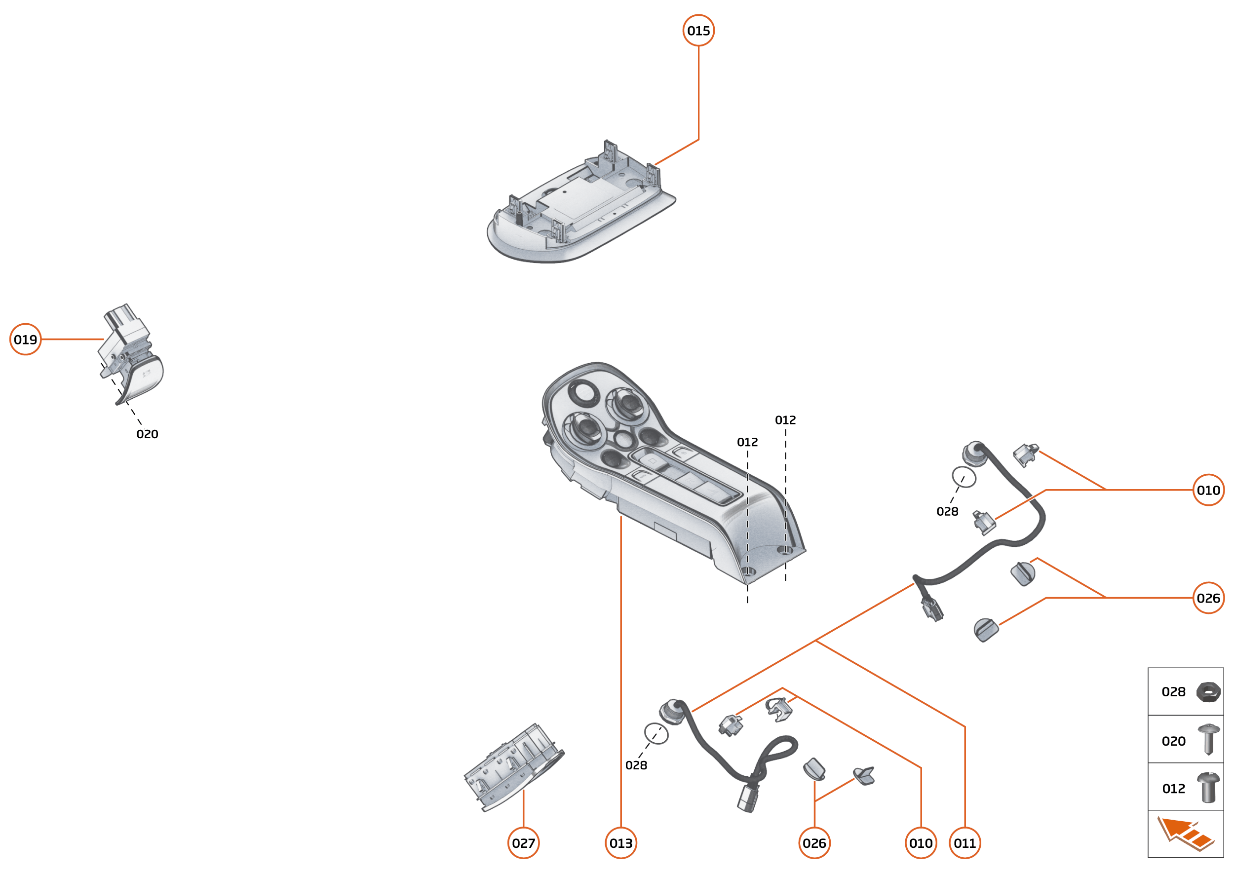 42 - ELECTRICAL SYSTEMS - 42.1 - INTERIOR SWITCHES of McLaren McLaren Sports Series McLaren 620R