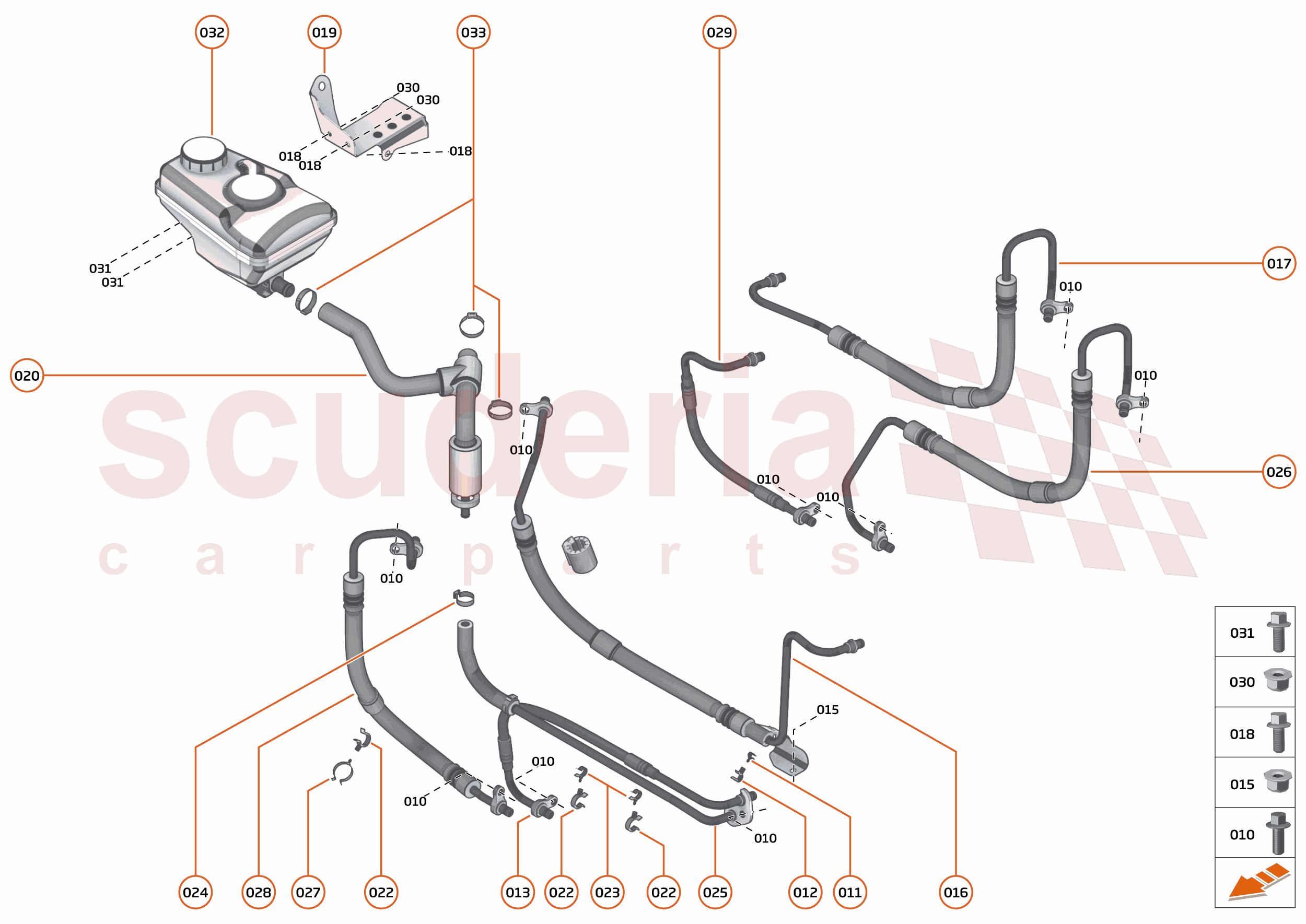 27 - STEERING - 27.1 - STEERING FLUID SYSTEM of McLaren McLaren McLaren 600LT Spider