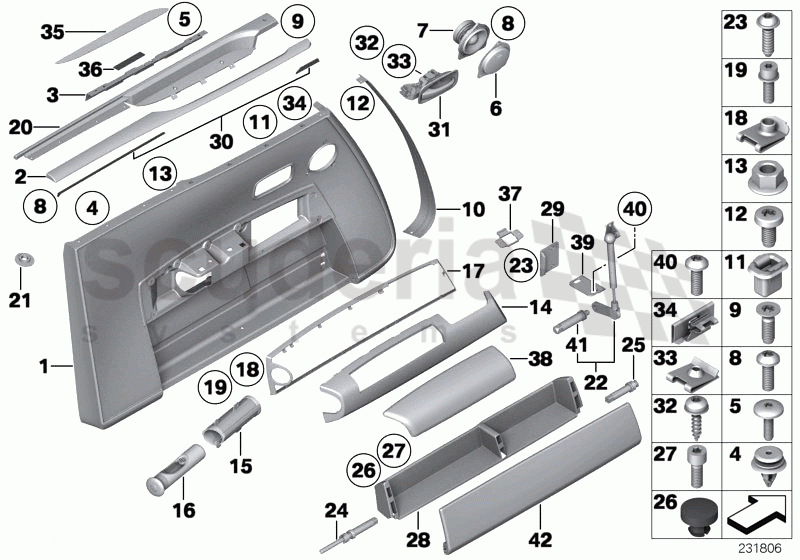 Door trim panel, front of Rolls Royce Rolls Royce Phantom Drophead Coupe