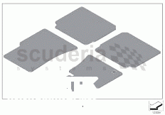 Set of floor mats Velours of Rolls Royce Rolls Royce Phantom Drophead Coupe