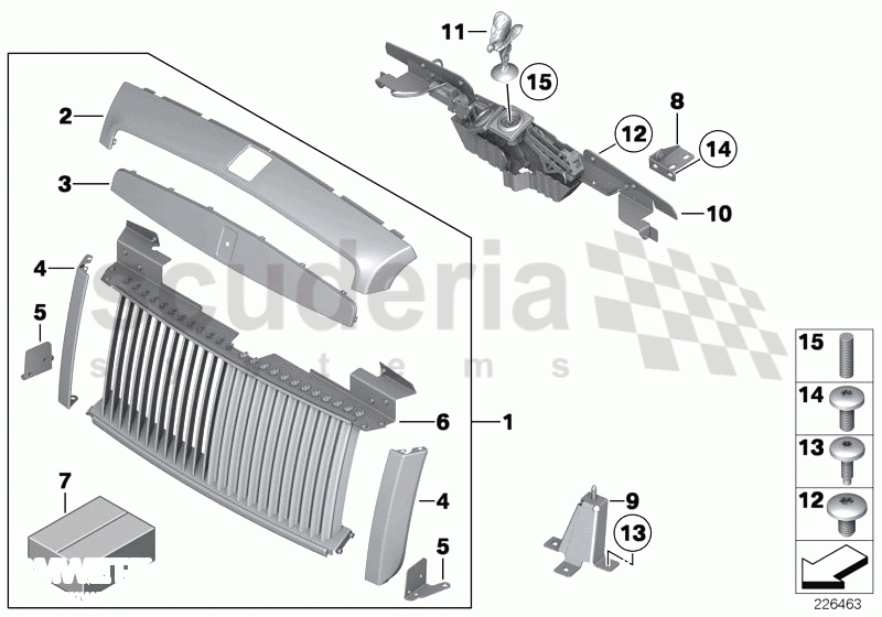 Radiator grill / radiator figure of Rolls Royce Rolls Royce Phantom Drophead Coupe
