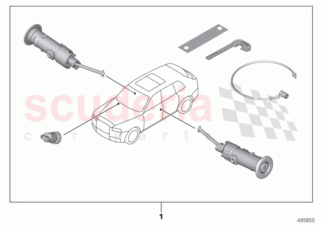 Simultaneous locking key of Rolls Royce Rolls Royce Cullinan RR31(2017-2023)