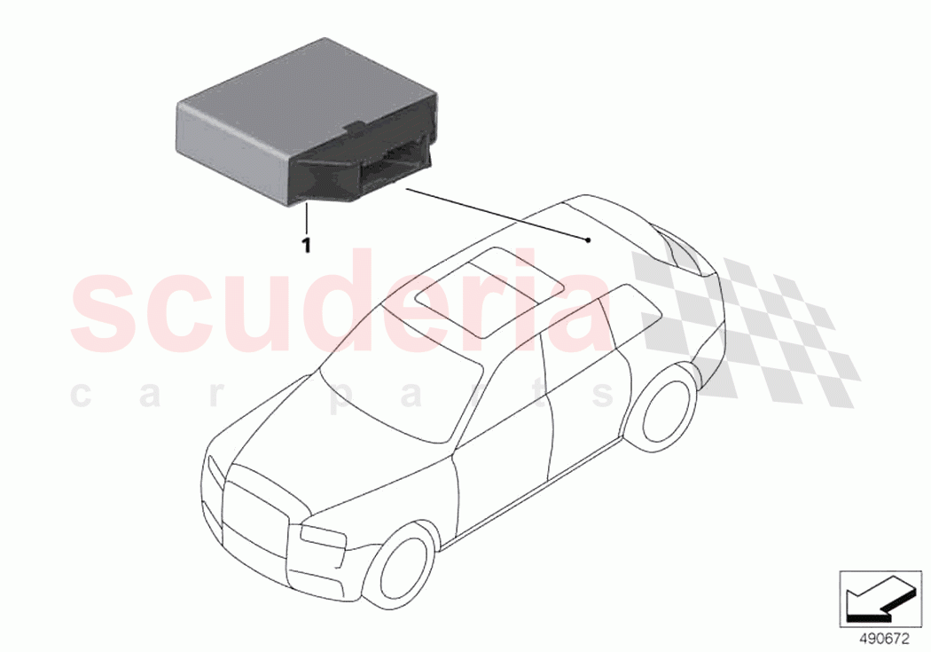 Control unit PDC PMA of Rolls Royce Rolls Royce Cullinan RR31(2017-2023)