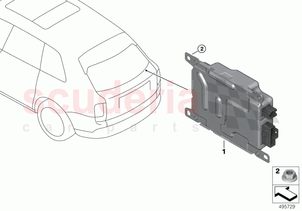 Battery charging module BCU150 of Rolls Royce Rolls Royce Cullinan RR31(2017-2023)