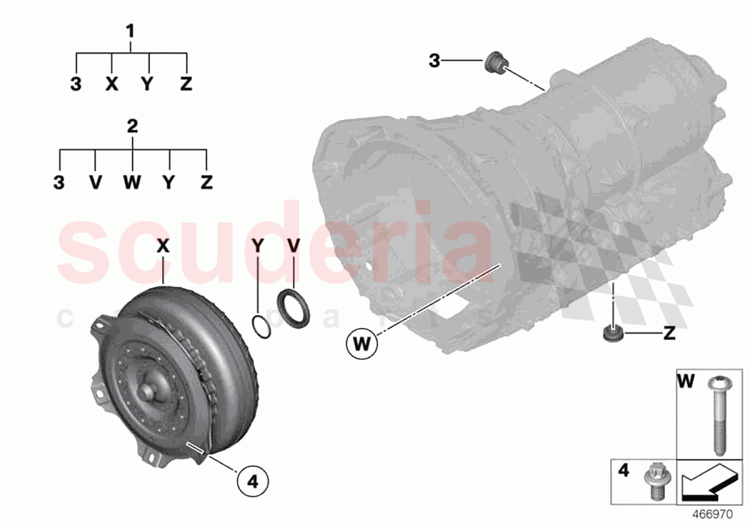 GA8HP95Z torque converter seal elements of Rolls Royce Rolls Royce Dawn RR6(2017-2023)