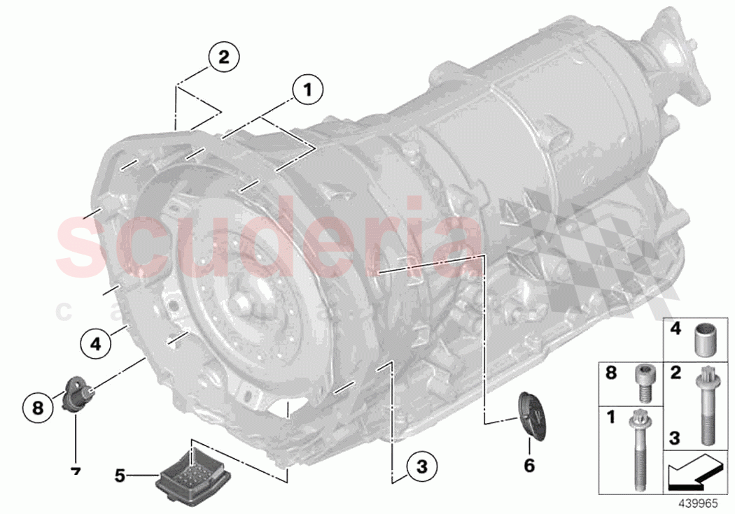 Transmission mounting parts of Rolls Royce Rolls Royce Dawn RR6(2017-2023)