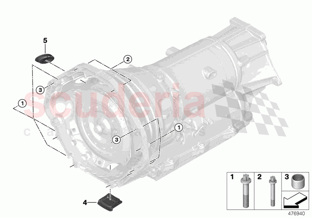 Transmission mounting parts of Rolls Royce Rolls Royce Dawn RR6(2017-2023)