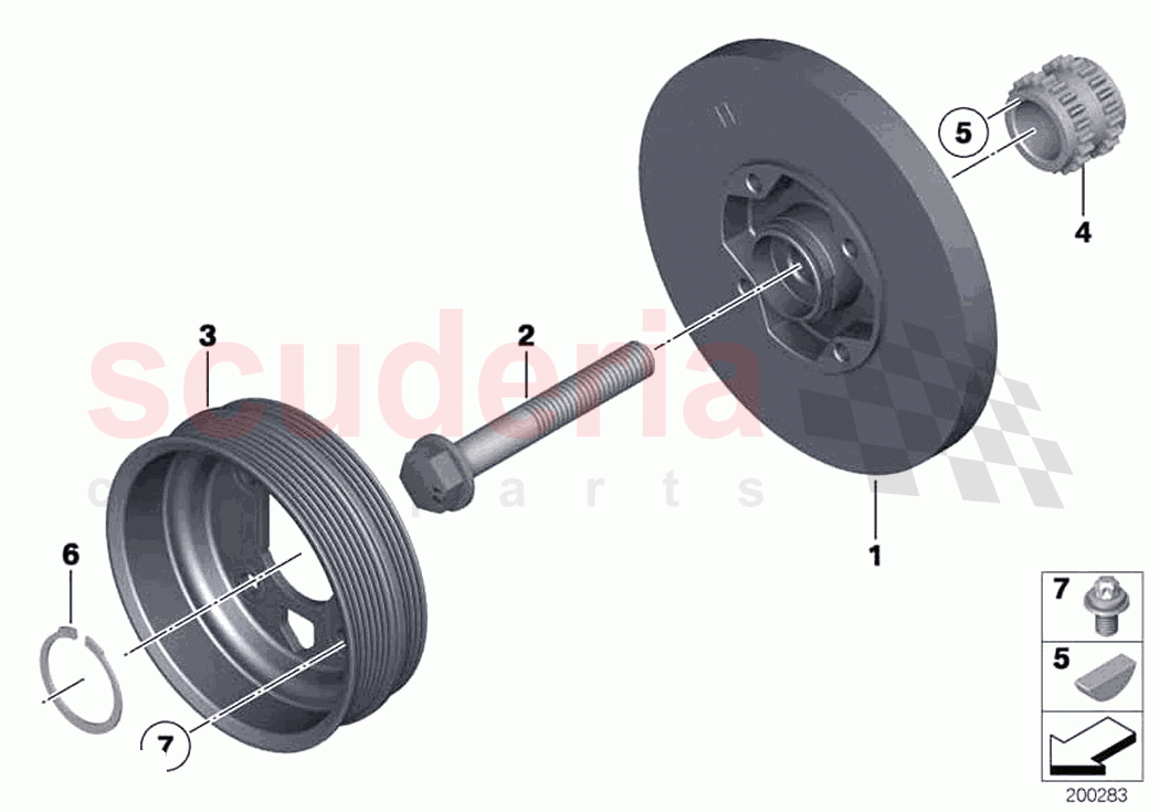 Belt Drive Vibration Damper of Rolls Royce Rolls Royce Dawn RR6(2017-2023)