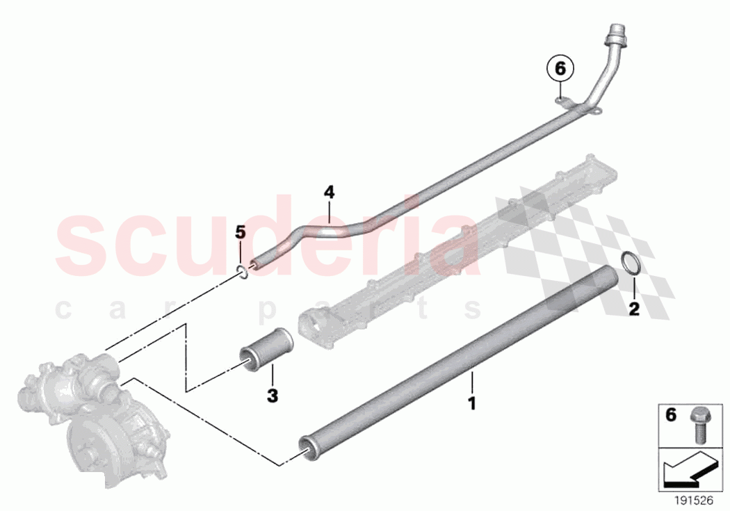 Cooling system pipe of Rolls Royce Rolls Royce Dawn RR6(2017-2023)