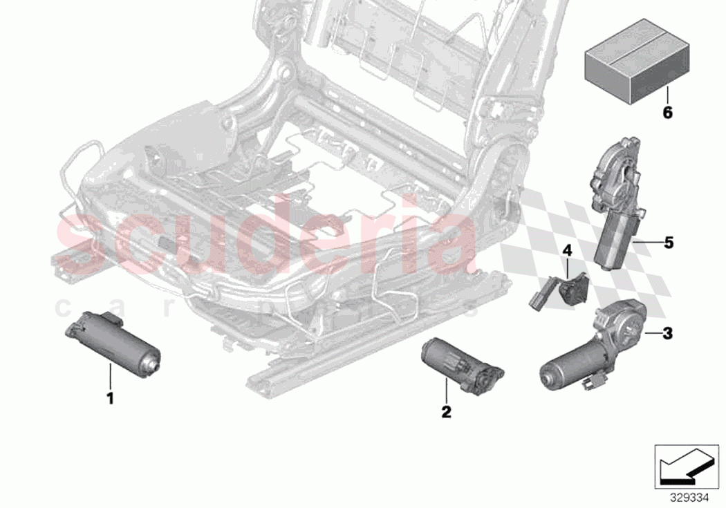 Seat front electrical system drives of Rolls Royce Rolls Royce Dawn RR6(2017-2023)