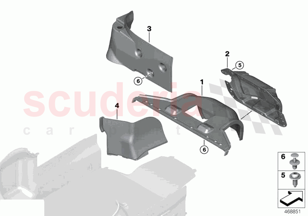 Trim panel trunk partition of Rolls Royce Rolls Royce Dawn RR6(2017-2023)
