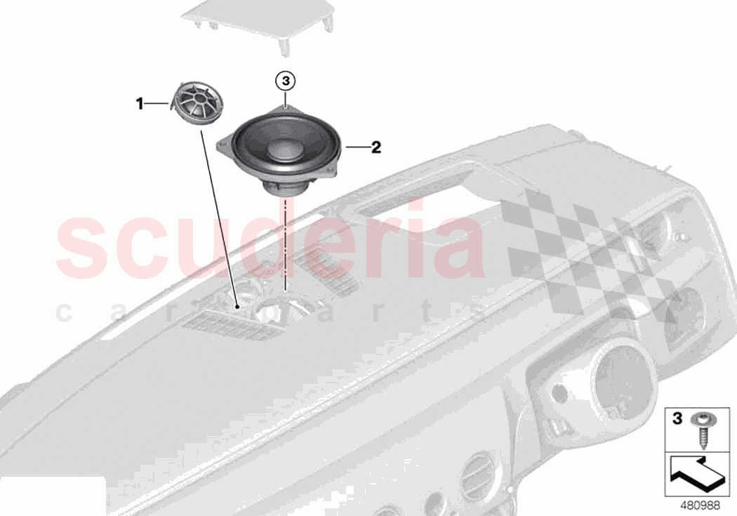 Loudspeaker instrument panel of Rolls Royce Rolls Royce Ghost Extended RR22(2019-2023)