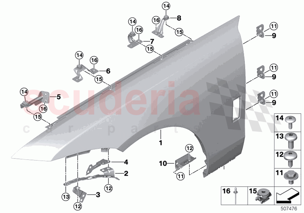 Side panel front of Rolls Royce Rolls Royce Ghost Extended RR22(2019-2023)