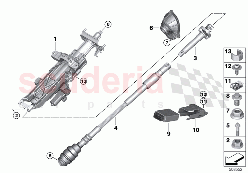 Add on parts electr steering column adj of Rolls Royce Rolls Royce Ghost Extended RR22(2019-2023)