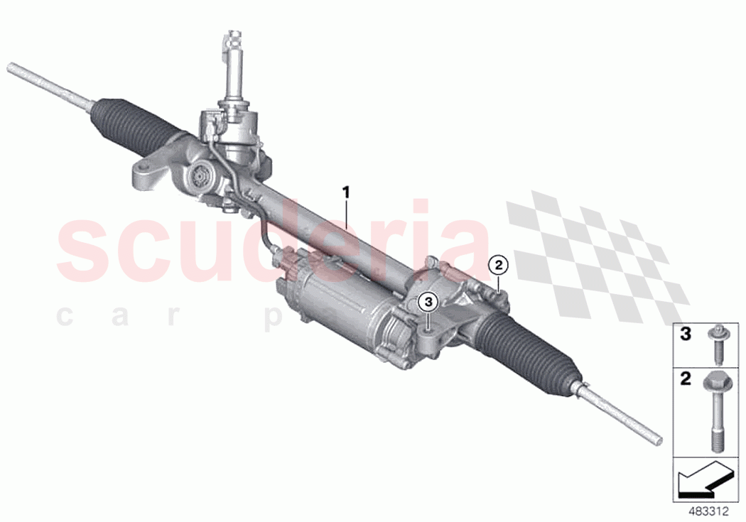 Electrical steering of Rolls Royce Rolls Royce Ghost Extended RR22(2019-2023)
