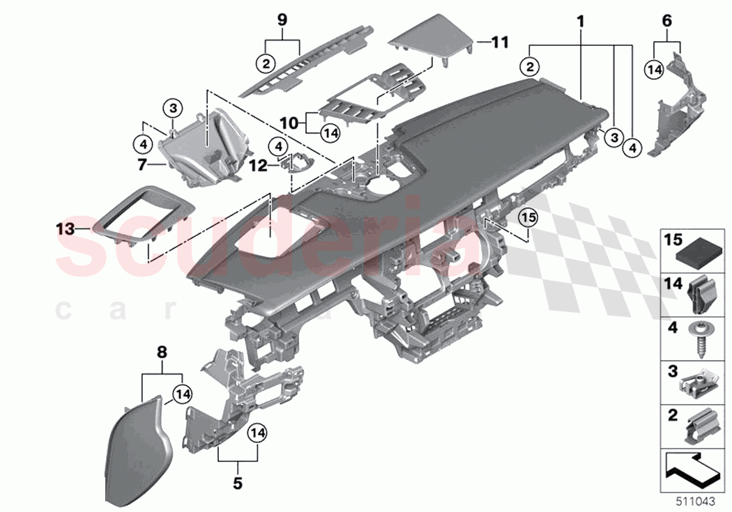 Instrument panel upper part of Rolls Royce Rolls Royce Ghost Extended RR22(2019-2023)