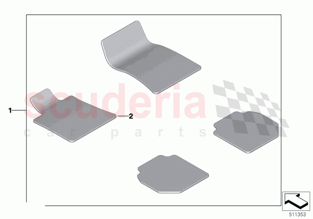 Lambskin floor mats of Rolls Royce Rolls Royce Ghost Extended RR22(2019-2023)