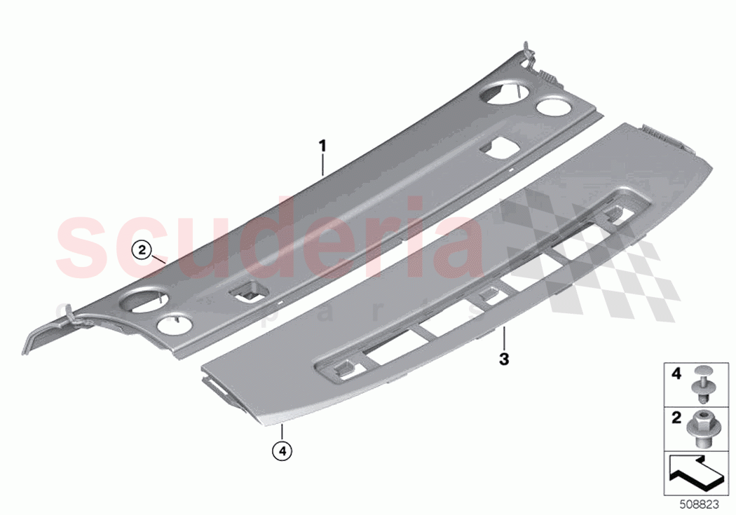 Rear window shelf of Rolls Royce Rolls Royce Ghost Extended RR22(2019-2023)