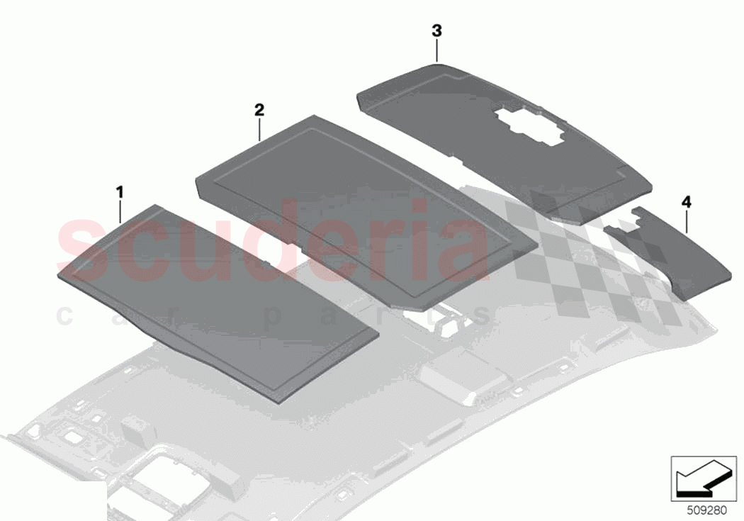 Sound insulation roof of Rolls Royce Rolls Royce Ghost Extended RR22(2019-2023)