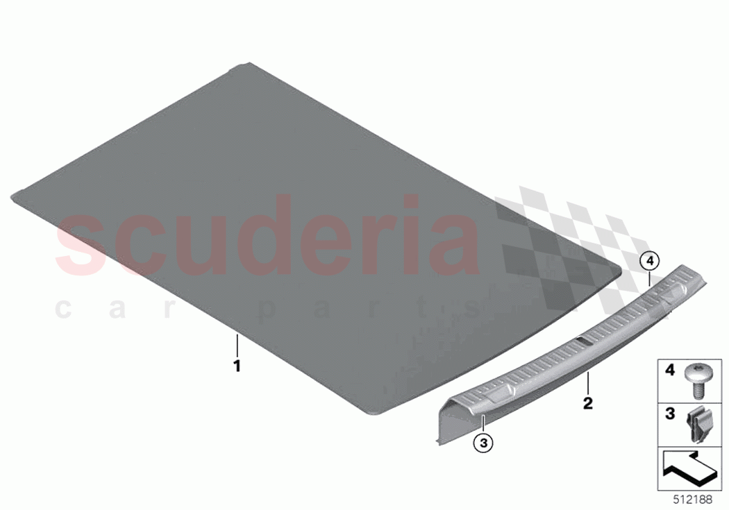 Trim panel trunk floor of Rolls Royce Rolls Royce Ghost Extended RR22(2019-2023)