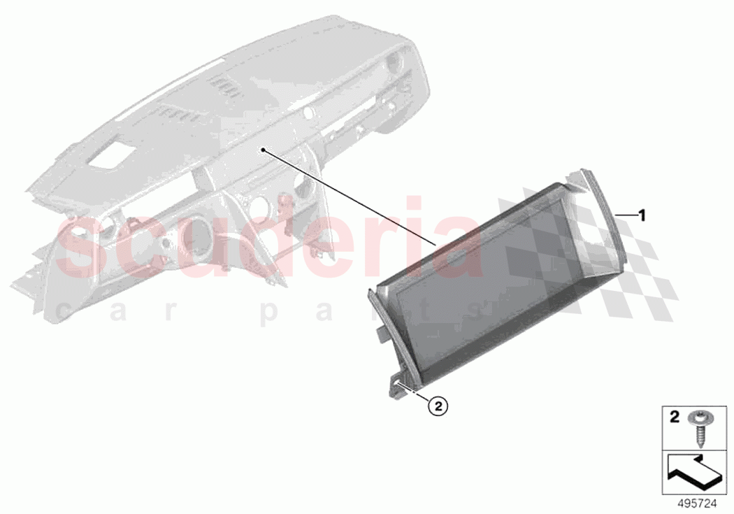 Central information display of Rolls Royce Rolls Royce Ghost RR21(2019-2023)
