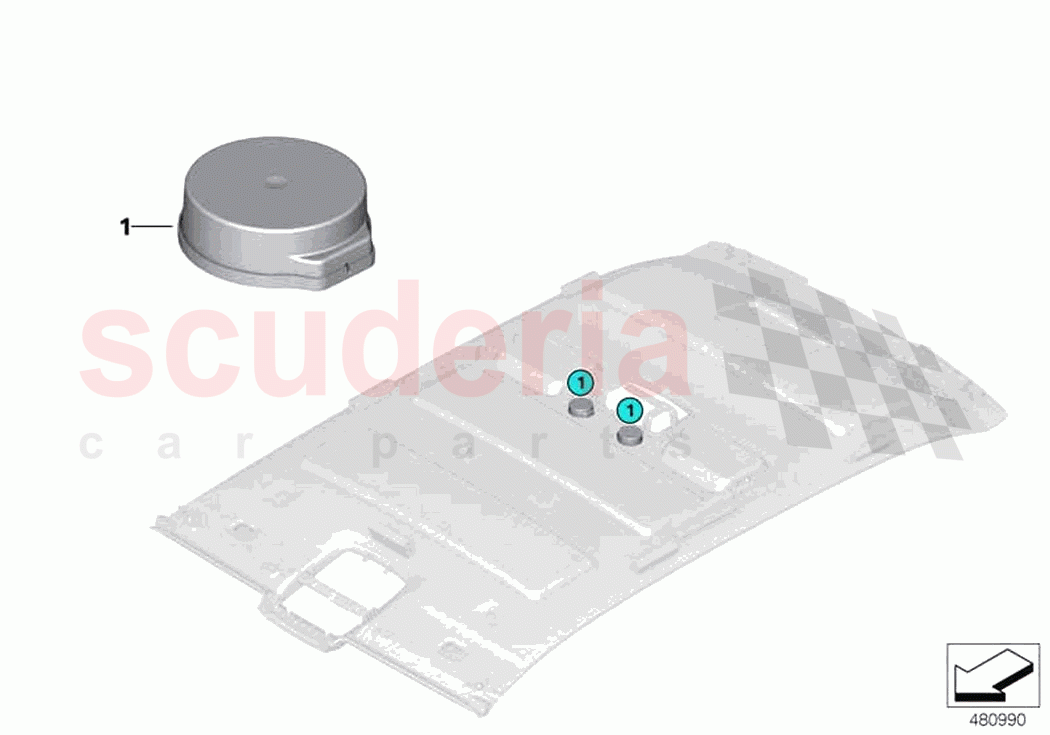 Loudspeaker components for headlining of Rolls Royce Rolls Royce Ghost RR21(2019-2023)