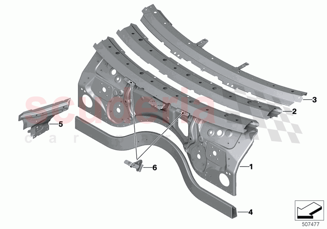Splash wall parts of Rolls Royce Rolls Royce Ghost RR21(2019-2023)