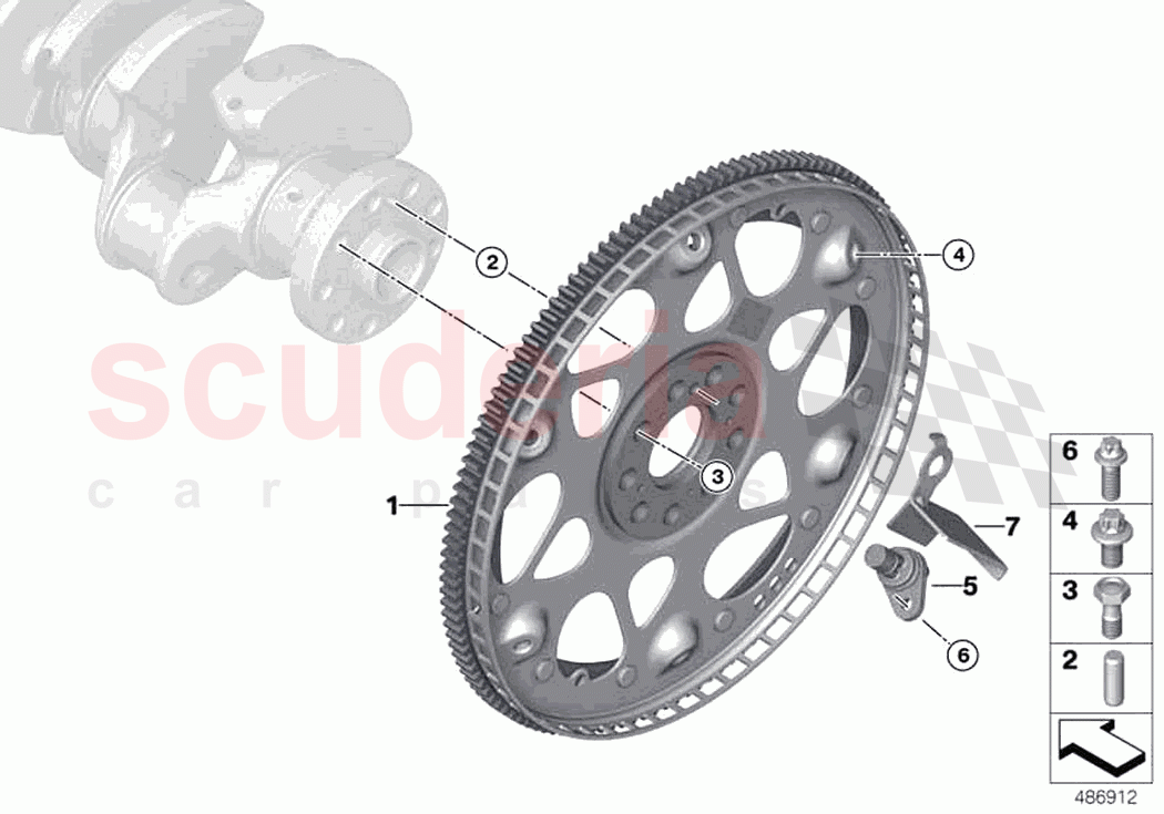 Flywheel of Rolls Royce Rolls Royce Ghost RR21(2019-2023)