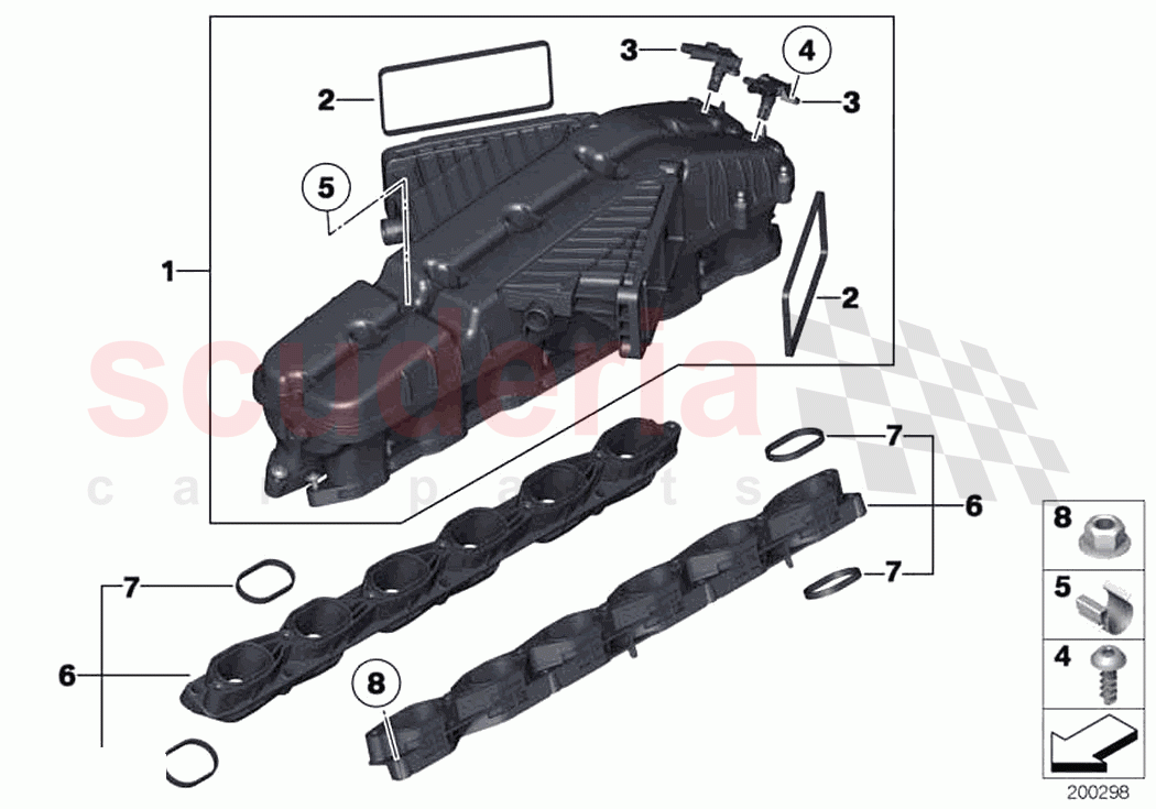 Intake manifold of Rolls Royce Rolls Royce Ghost RR21(2019-2023)