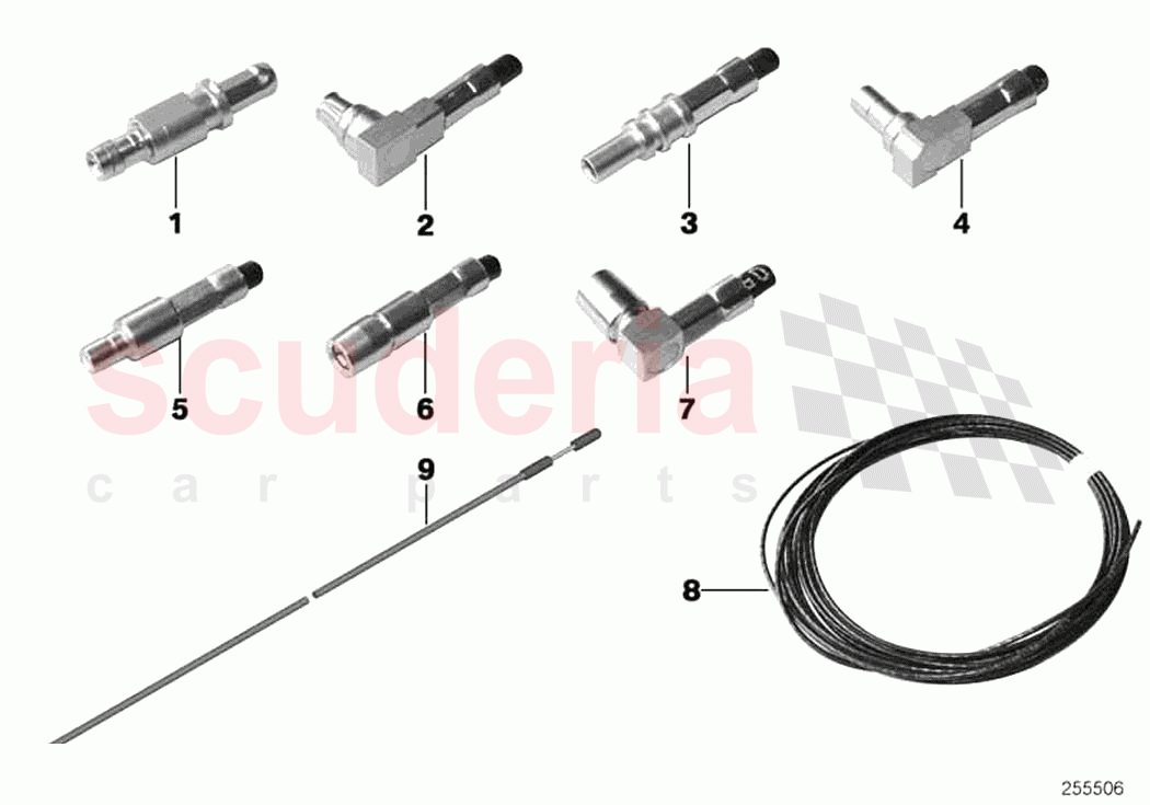 Repair parts coaxial cable contacts of Rolls Royce Rolls Royce Ghost RR21(2019-2023)