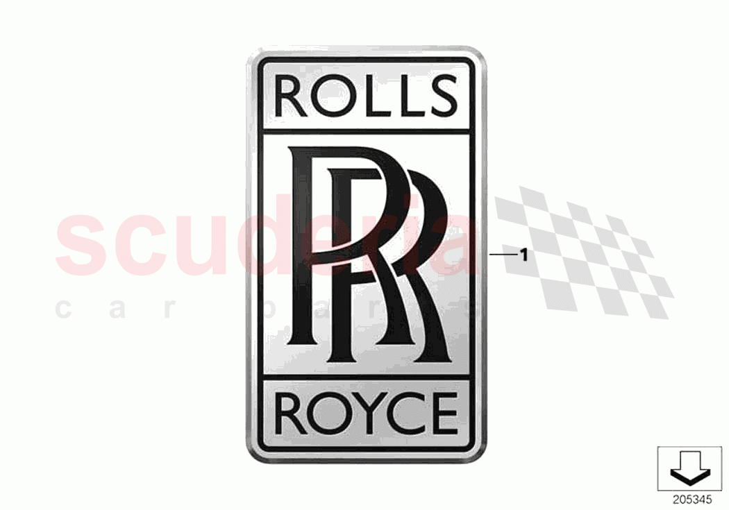 Emblems letterings of Rolls Royce Rolls Royce Ghost RR21(2019-2023)