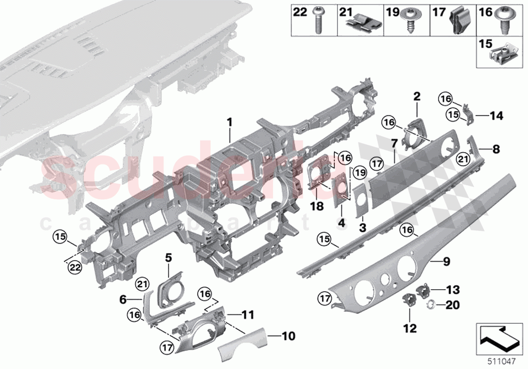 Instrument panel centre of Rolls Royce Rolls Royce Ghost RR21(2019-2023)