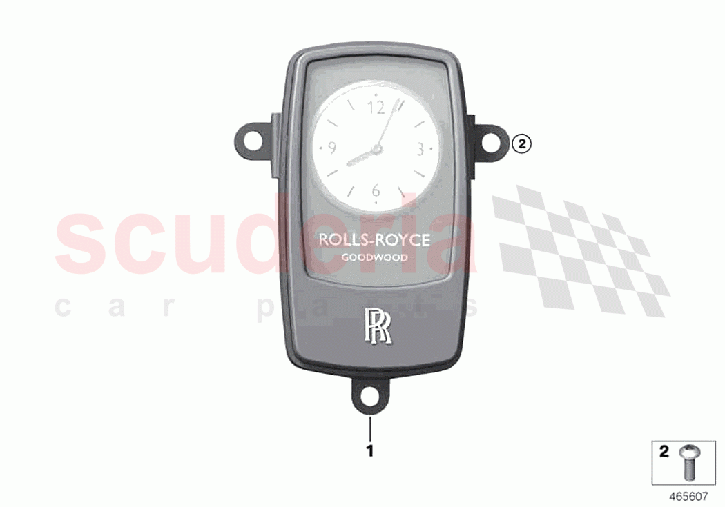 Electrical Bespoke Clock of Rolls Royce Rolls Royce Ghost RR4(2017-2019)