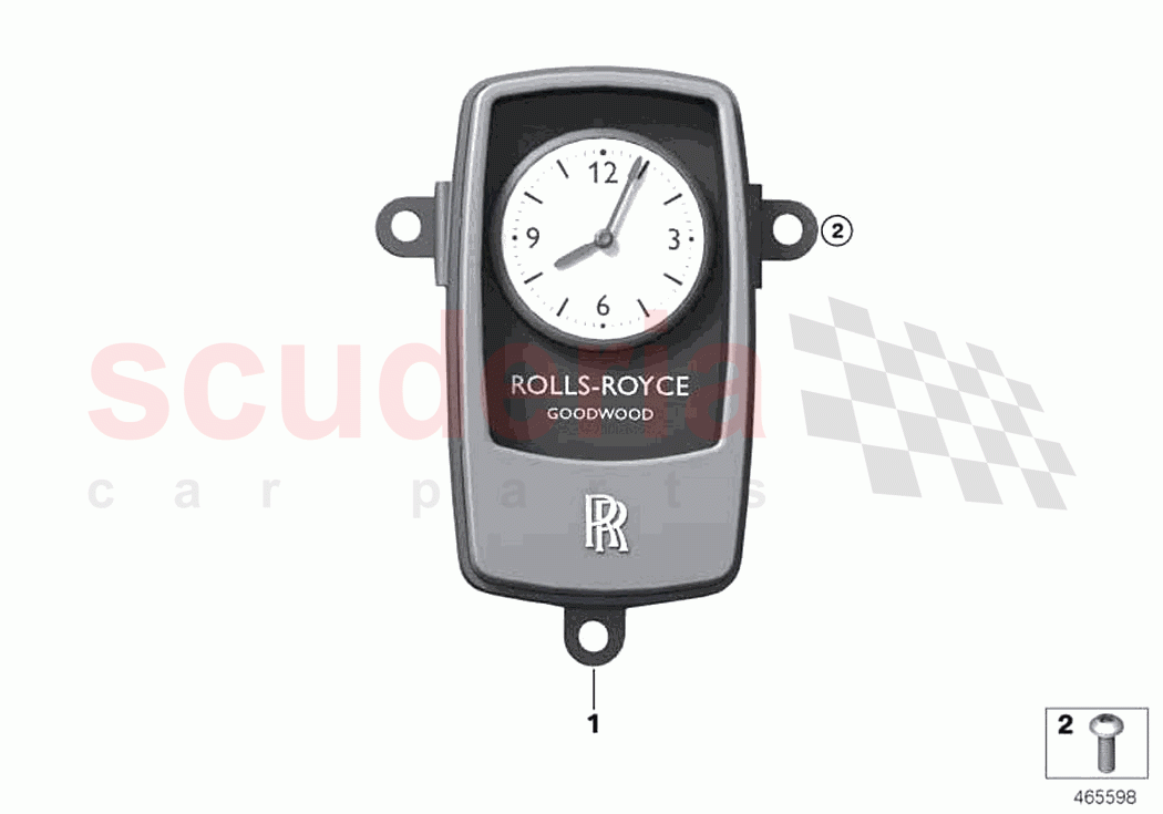 Electrical Edition Clock of Rolls Royce Rolls Royce Ghost RR4(2017-2019)