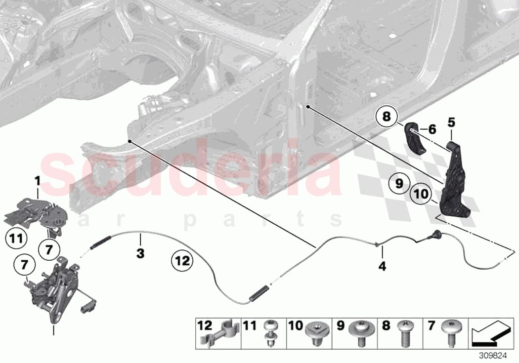 Bonnet closing system of Rolls Royce Rolls Royce Ghost RR4(2017-2019)