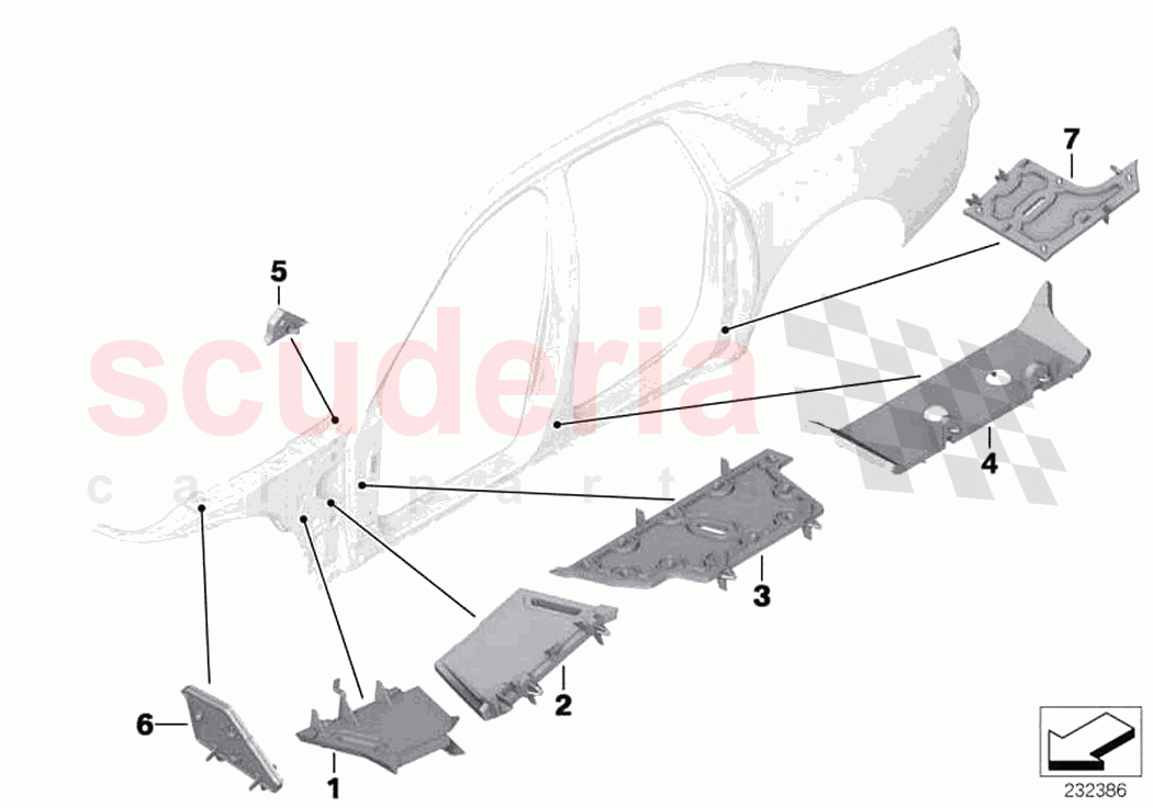 Cavity shielding side frame of Rolls Royce Rolls Royce Ghost RR4(2017-2019)