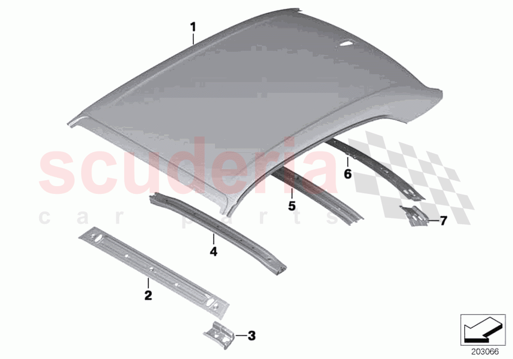 Roof of Rolls Royce Rolls Royce Ghost RR4(2017-2019)