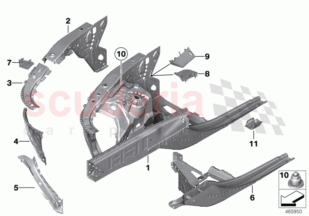 Wheelhouse engine support of Rolls Royce Rolls Royce Ghost RR4(2017-2019)
