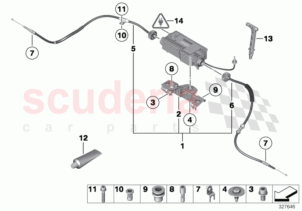 Parking brake actuator of Rolls Royce Rolls Royce Ghost RR4(2017-2019)