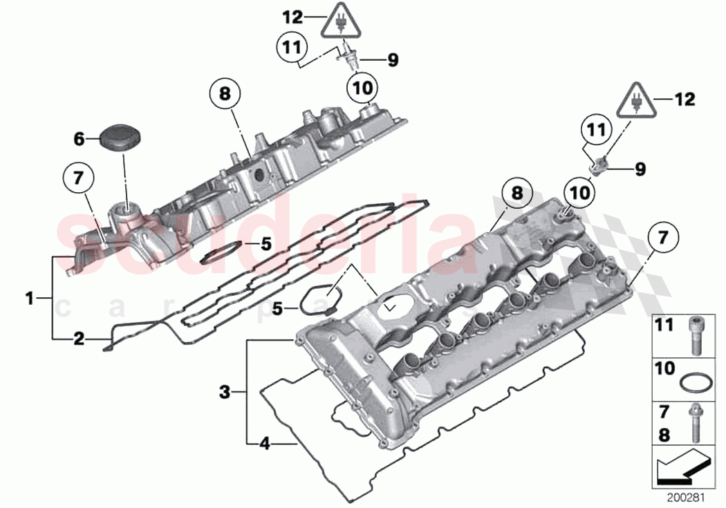 Cylinder head cover of Rolls Royce Rolls Royce Ghost RR4(2017-2019)