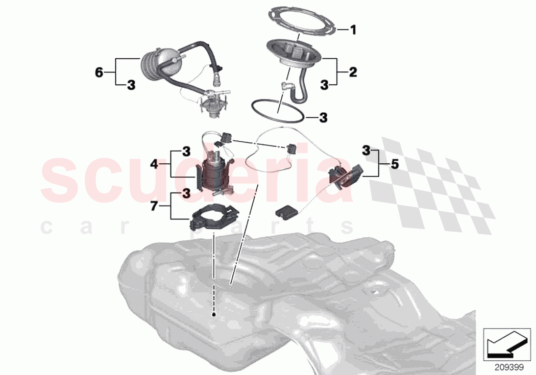 Fuel filter pump fuel level sensor of Rolls Royce Rolls Royce Ghost RR4(2017-2019)