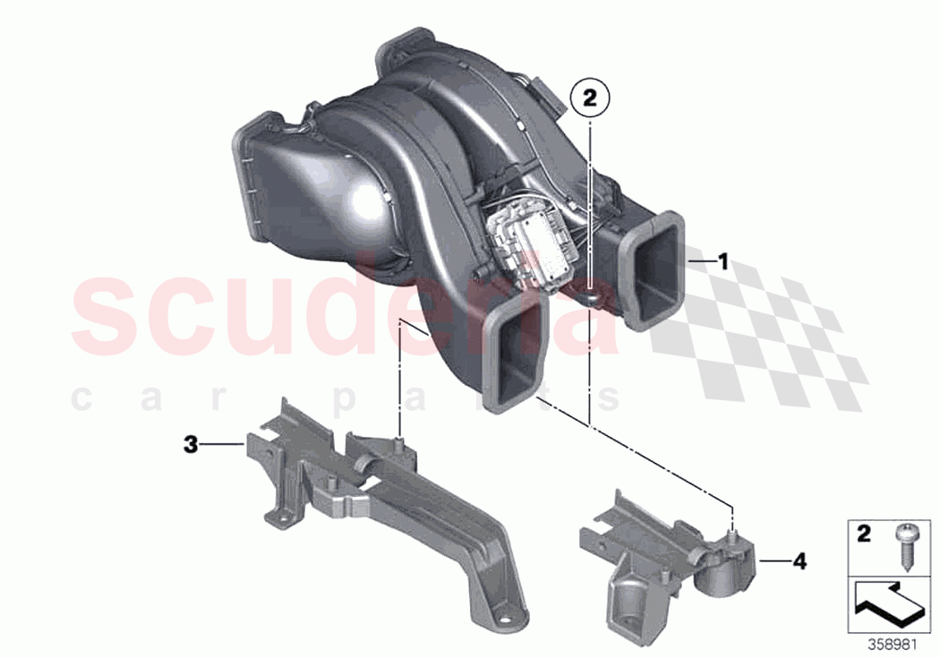 Blower rear of Rolls Royce Rolls Royce Ghost RR4(2017-2019)