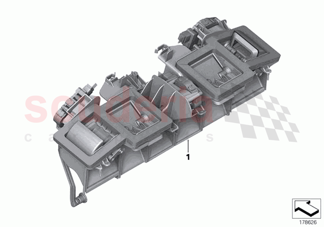 Distr housing air conditioner top of Rolls Royce Rolls Royce Ghost RR4(2017-2019)