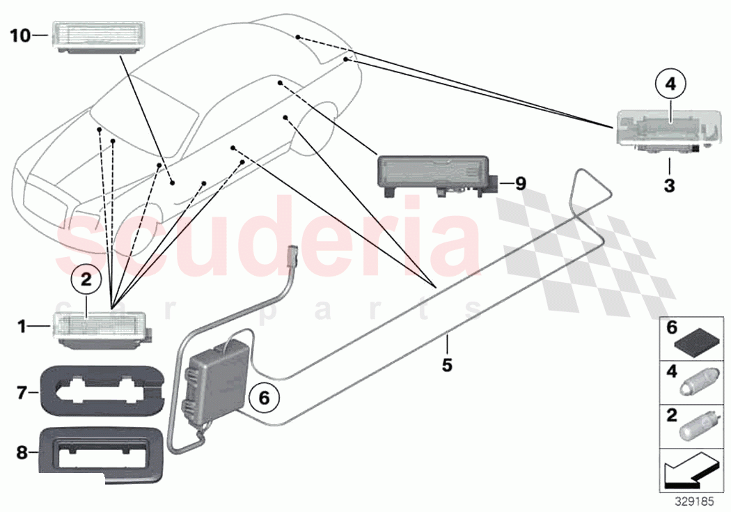 Interior lights of Rolls Royce Rolls Royce Ghost RR4(2017-2019)