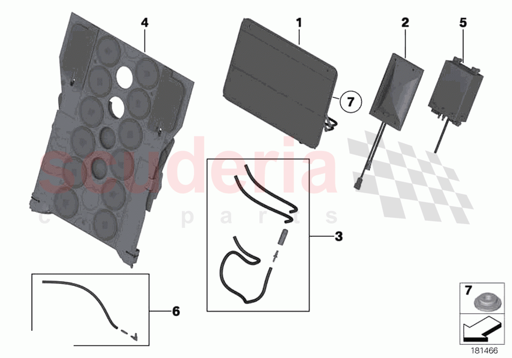 Seat rear lumbar of Rolls Royce Rolls Royce Ghost RR4(2017-2019)