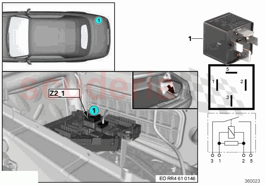 Relay terminal 30B Z2 1 of Rolls Royce Rolls Royce Ghost RR4(2017-2019)