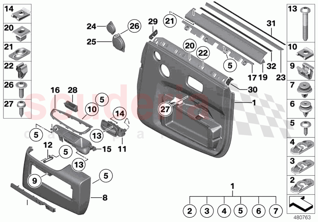 Door trim rear of Rolls Royce Rolls Royce Ghost RR4(2017-2019)
