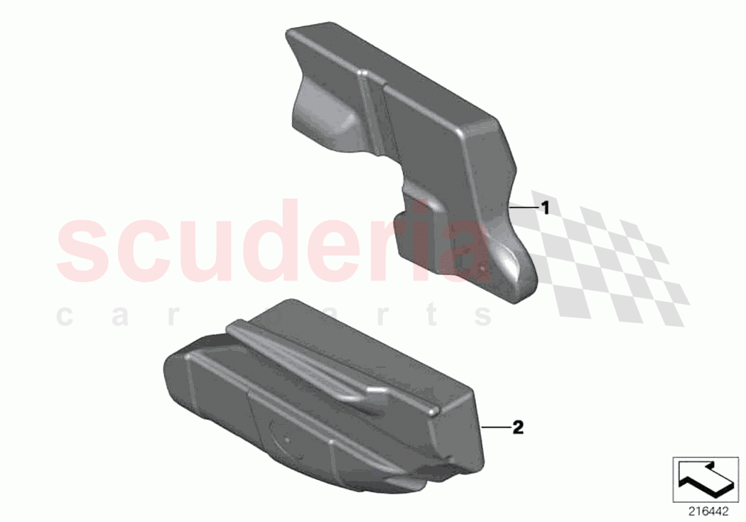 Mounting parts door trim rear of Rolls Royce Rolls Royce Ghost RR4(2017-2019)