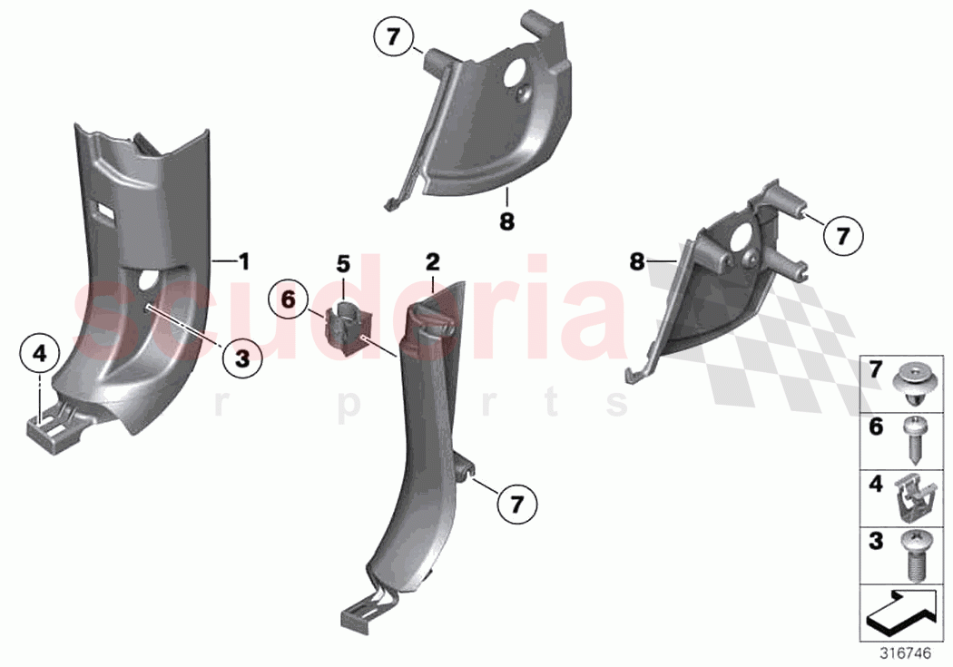 Trim panel leg room of Rolls Royce Rolls Royce Ghost RR4(2017-2019)